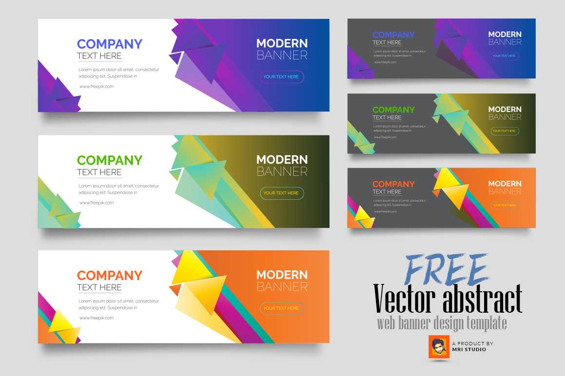 Vector Abstract Web Banner Design Template – Photoshop Action Intended For Banner Template For Photoshop
