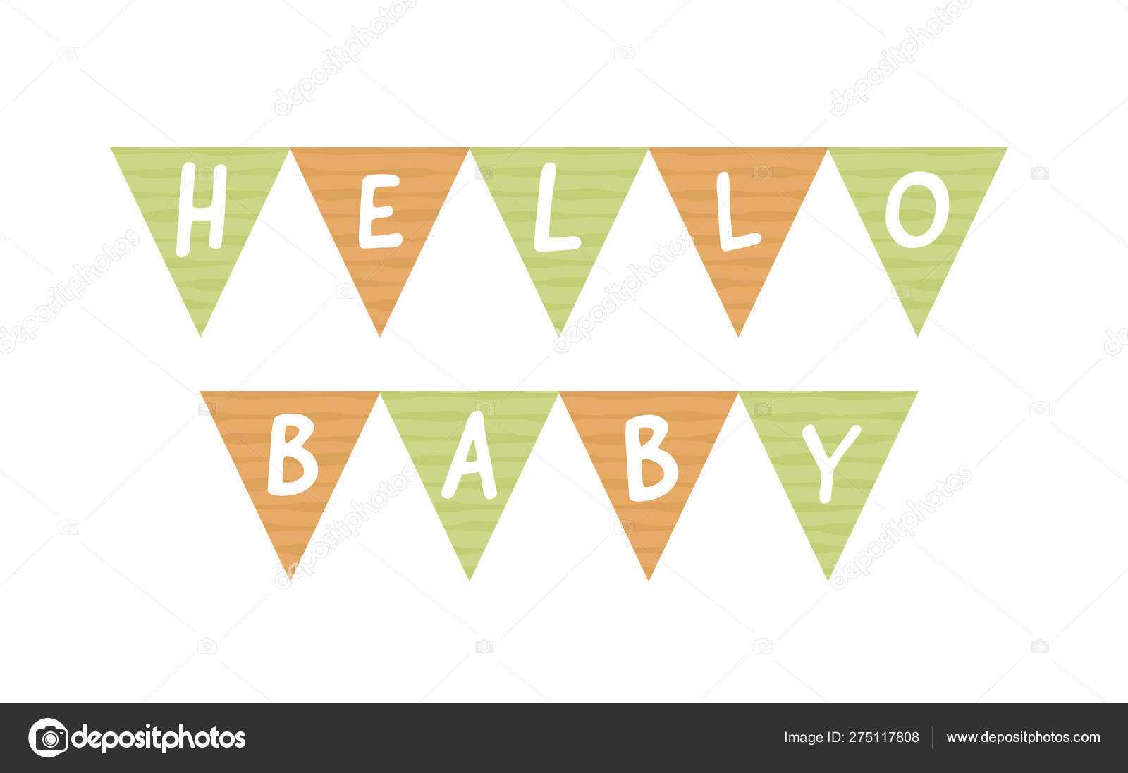 Vector Baby Shower Banner Template. Scandinavian Design Regarding Baby Shower Banner Template