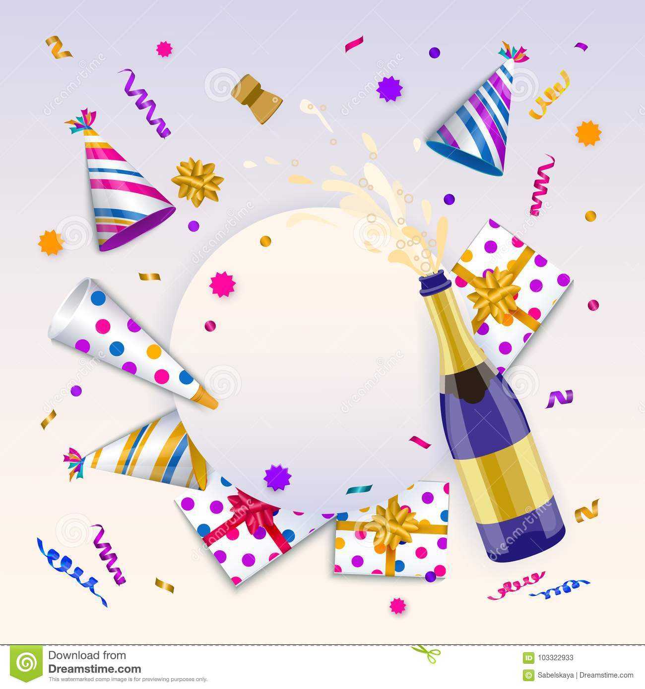 Vector Happy Birthday Banner Poster Template Stock Vector With Regard To Free Happy Birthday Banner Templates Download