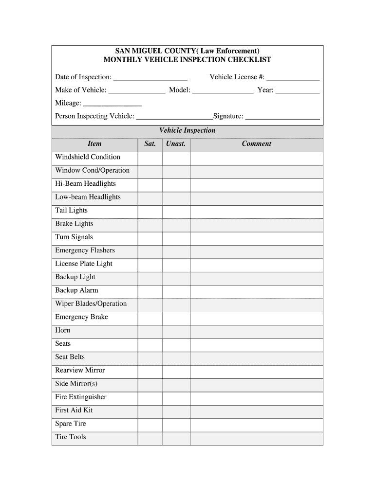 Vehicle Inspection Checklist Template – Mahre For Vehicle Checklist Template Word