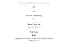 Vit - Template For Vit Project Report Template intended for Latex Project Report Template