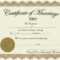 Vow Renewal Certificate Template ] – Meal Ticket Template With Blank Marriage Certificate Template