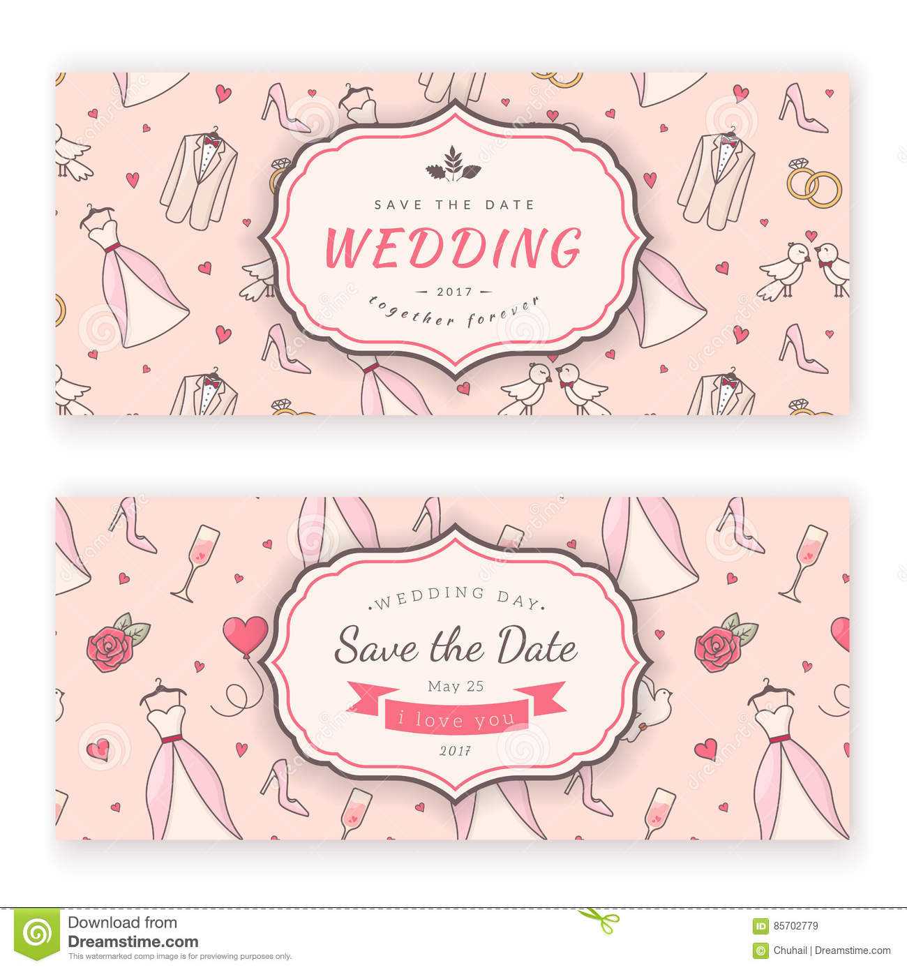 Wedding Banner Template. Stock Vector. Illustration Of Regarding Wedding Banner Design Templates