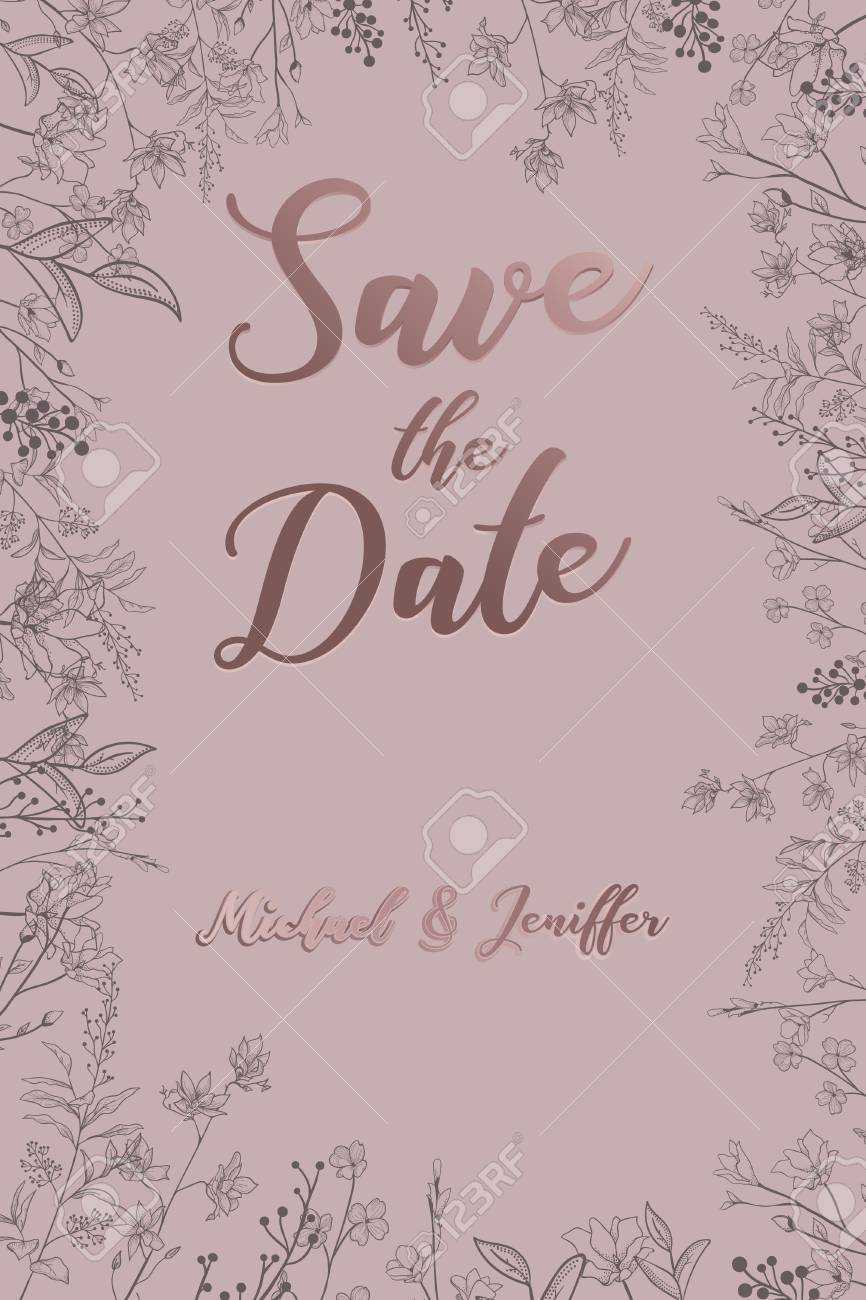 Wedding Invitation, Thank You Card, Save The Date Card. Wedding.. Throughout Save The Date Banner Template