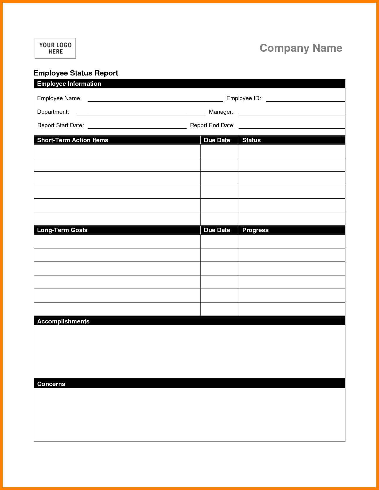 Weekly Status Report Sample Employee Template Venngage Ppt Within Qa Weekly Status Report Template