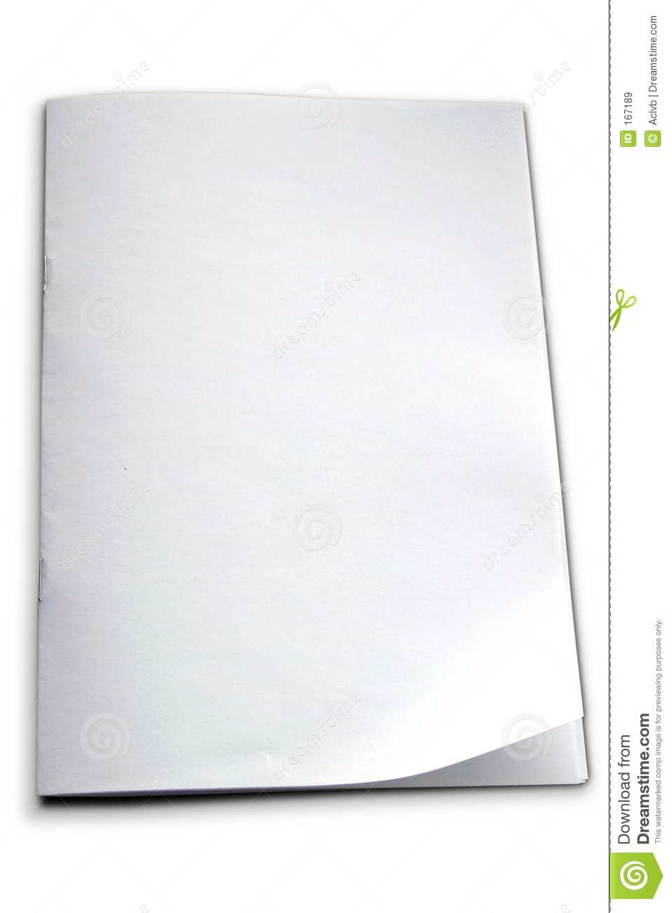 White Booklet Template Stock Image. Image Of Booklet, Book Intended For Blank Magazine Template Psd