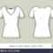 Women Short Sleeve V Neck T Shirt. Template For Design Regarding Blank V Neck T Shirt Template