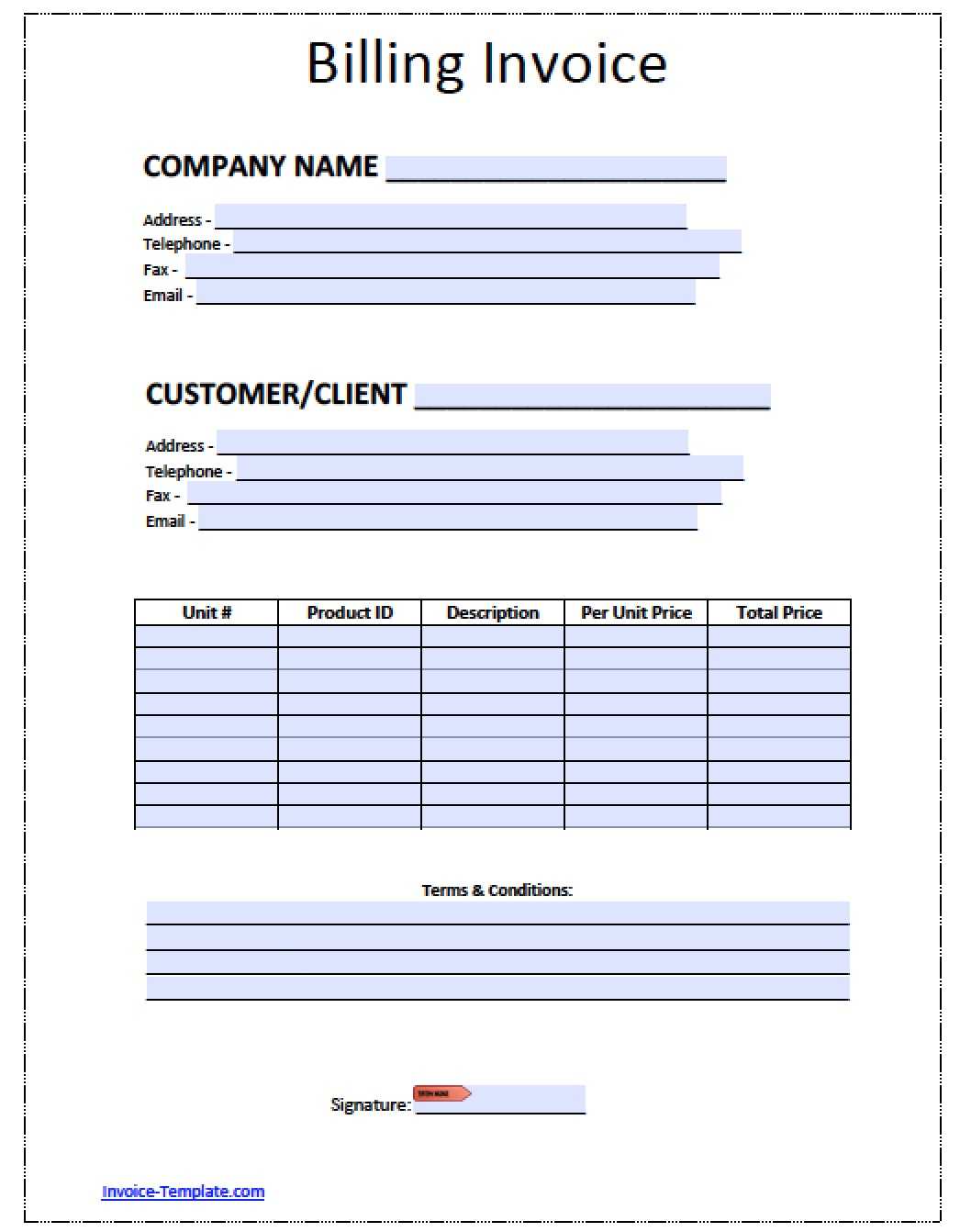 Word Billing Invoice Template – Zohre.horizonconsulting.co For Invoice Template Word 2010