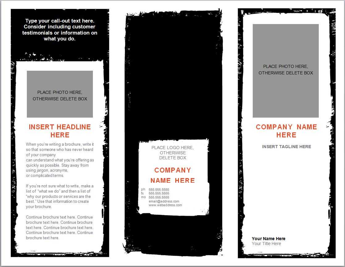 Word Brochure Template | Brochure Template Word With Microsoft Word Pamphlet Template