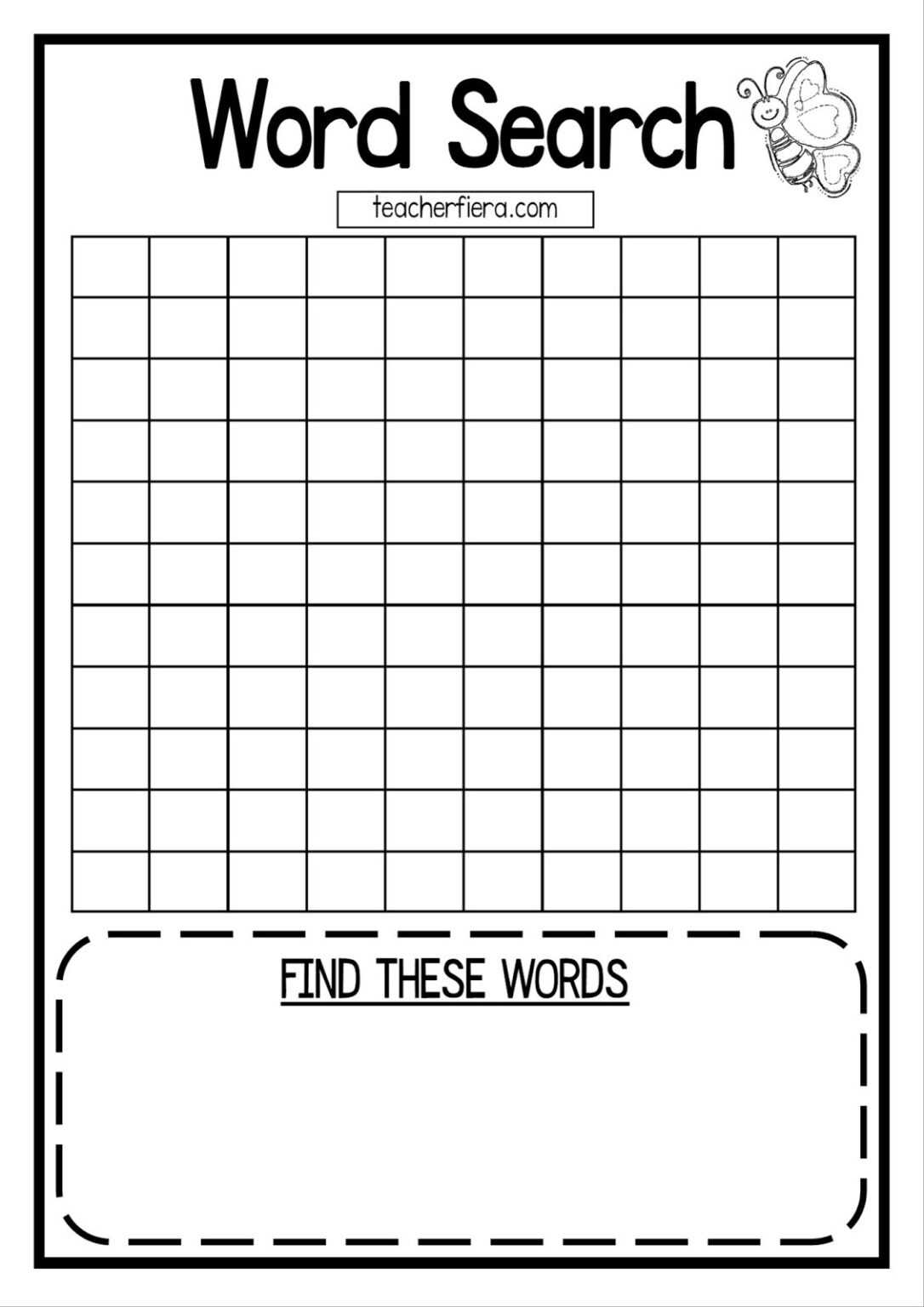Create Your Own Word Search Puzzle Free Printable Mazsynergy