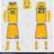 Yellow Basketball Jersey Sport Uniform Template Stock Vector Regarding Blank Basketball Uniform Template